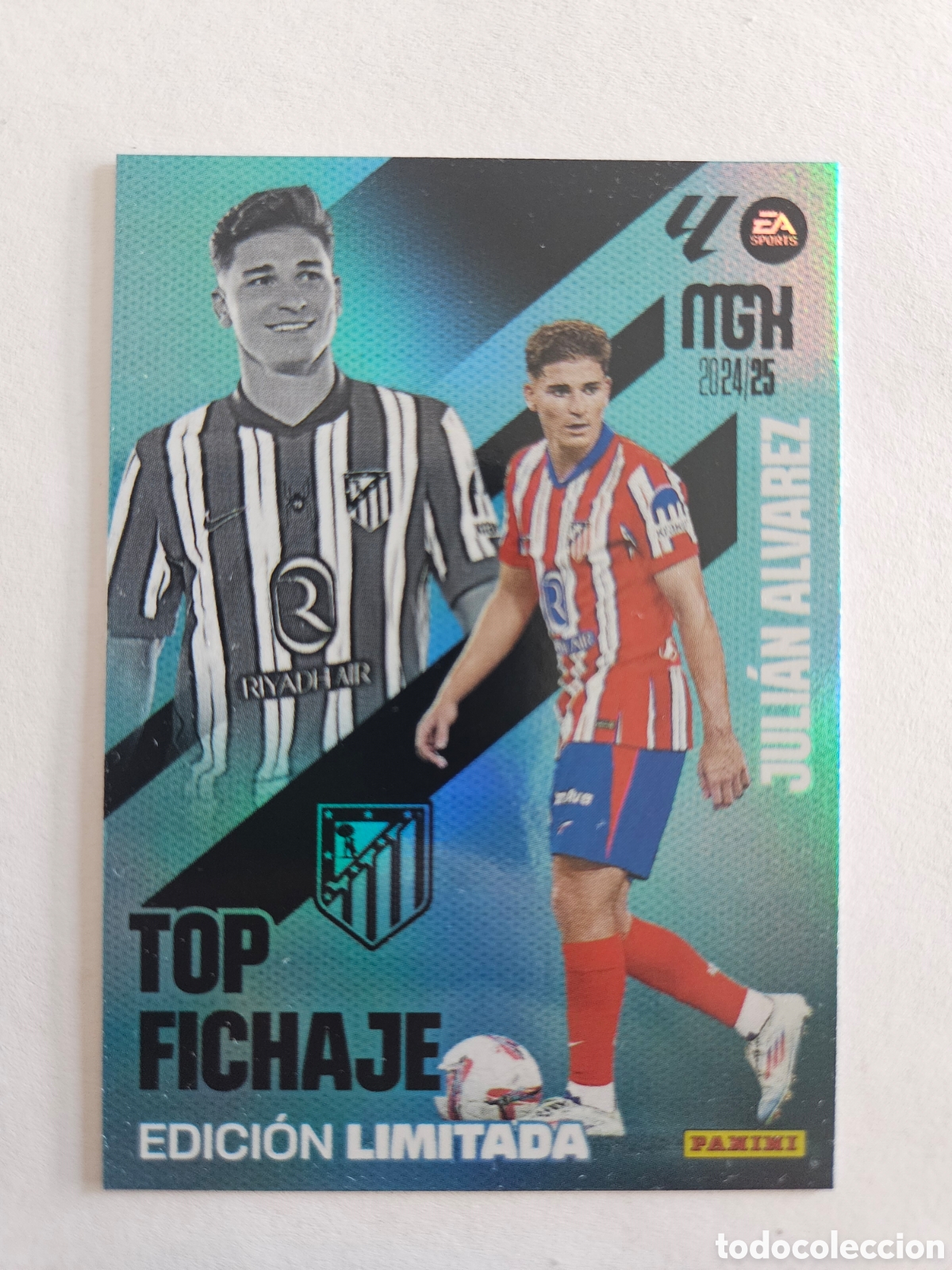 Cromos de f&uacute;tbol: Juli&aacute;n &Aacute;lvarez Atl&eacute;tico de Madrid top fichaje Megacracks MGK 2024-25 2025 Panini