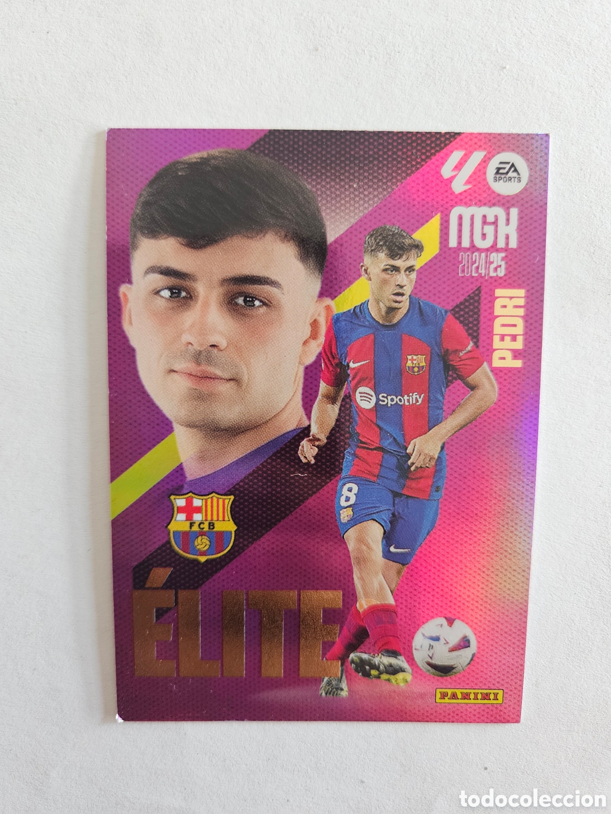 Cromos de f&uacute;tbol: CARD 13 &Eacute;LITE PEDRI GONZ&Aacute;LEZ FC BARCELONA BAR&Ccedil;A - LIGA MEGACRACKS MGK PANINI 2024 2025 24 25