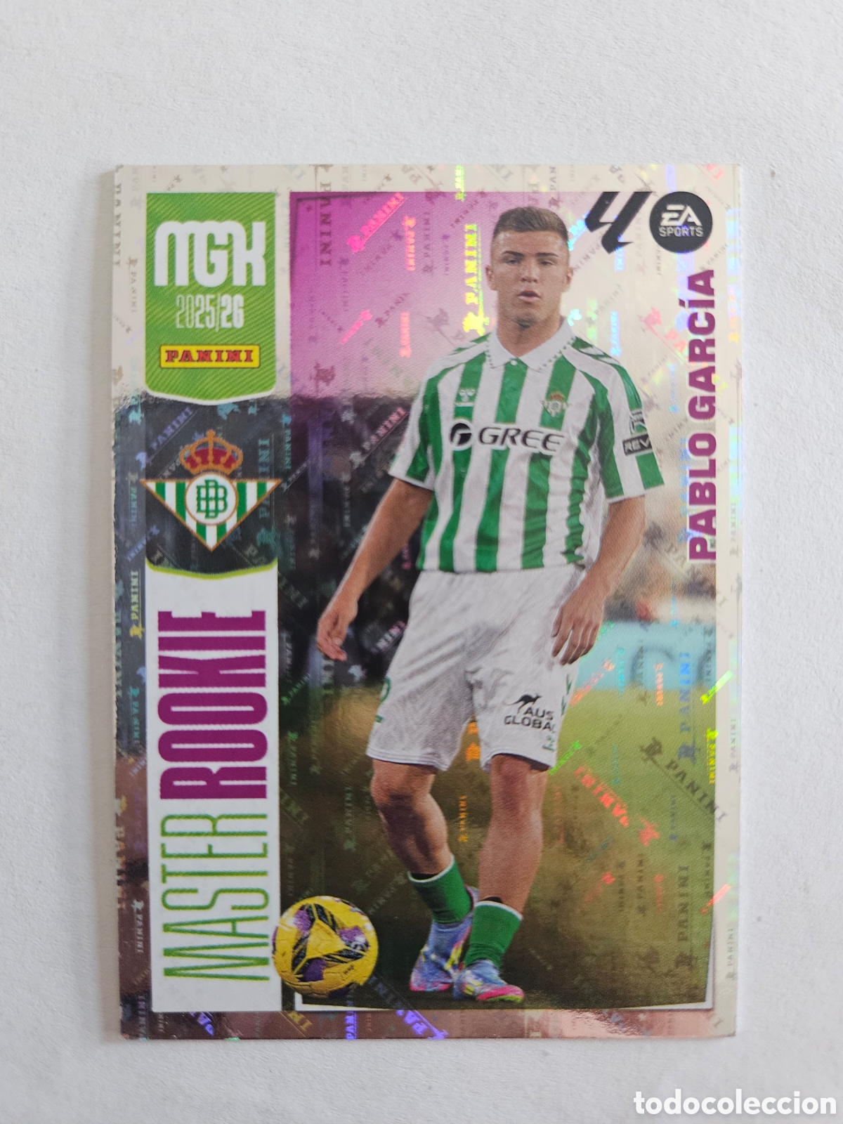 Cromos de f&uacute;tbol: 418 PABLO GARCIA BETIS MASTER ROOKIE ⚽ MEGACRACKS LIGA 2025 2026 25 26
