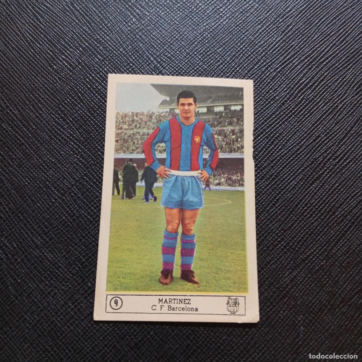 Cromos de f&uacute;tbol: 9 MARTINEZ BARCELONA BARCELONA FERCA 1959 1960 CROMO FUTBOL LIGA 59 60 - SIN PEGAR - A7 PG163