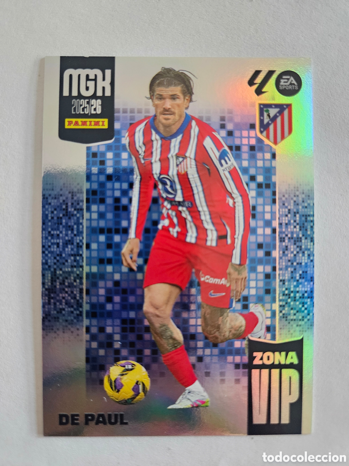Cromos de f&uacute;tbol: TRADING CARD FUTBOL DE PAUL ATLETICO DE MADRID N&ordm; 393 VIP LIGA MEGACRACKS 2025-2026/25-26