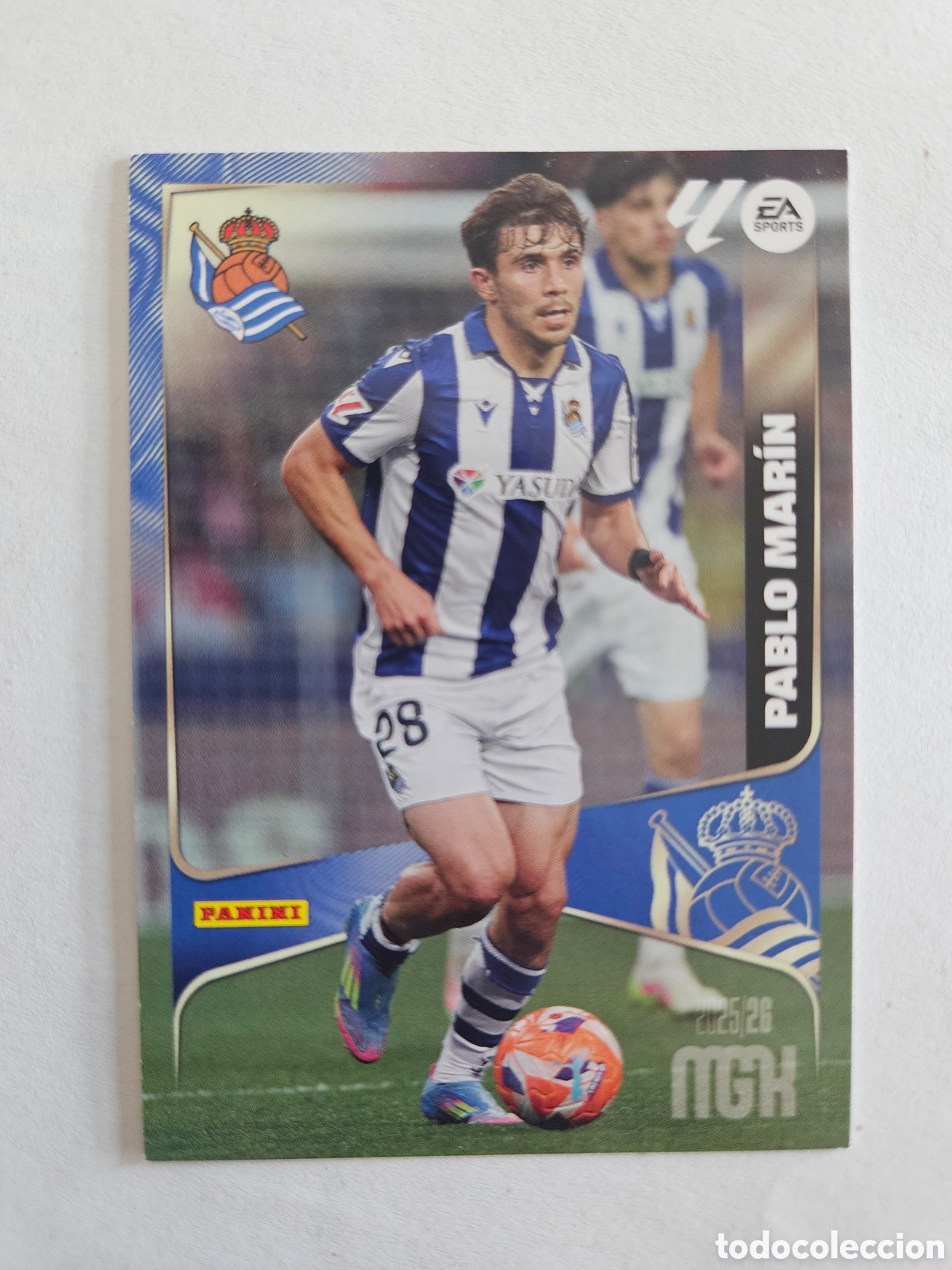 Cromos de f&uacute;tbol: CROMO CARD MGK MEGACRACKS 25 26 PANINI 2025 2026 REAL SOCIEDAD 316 PABLO MARIN