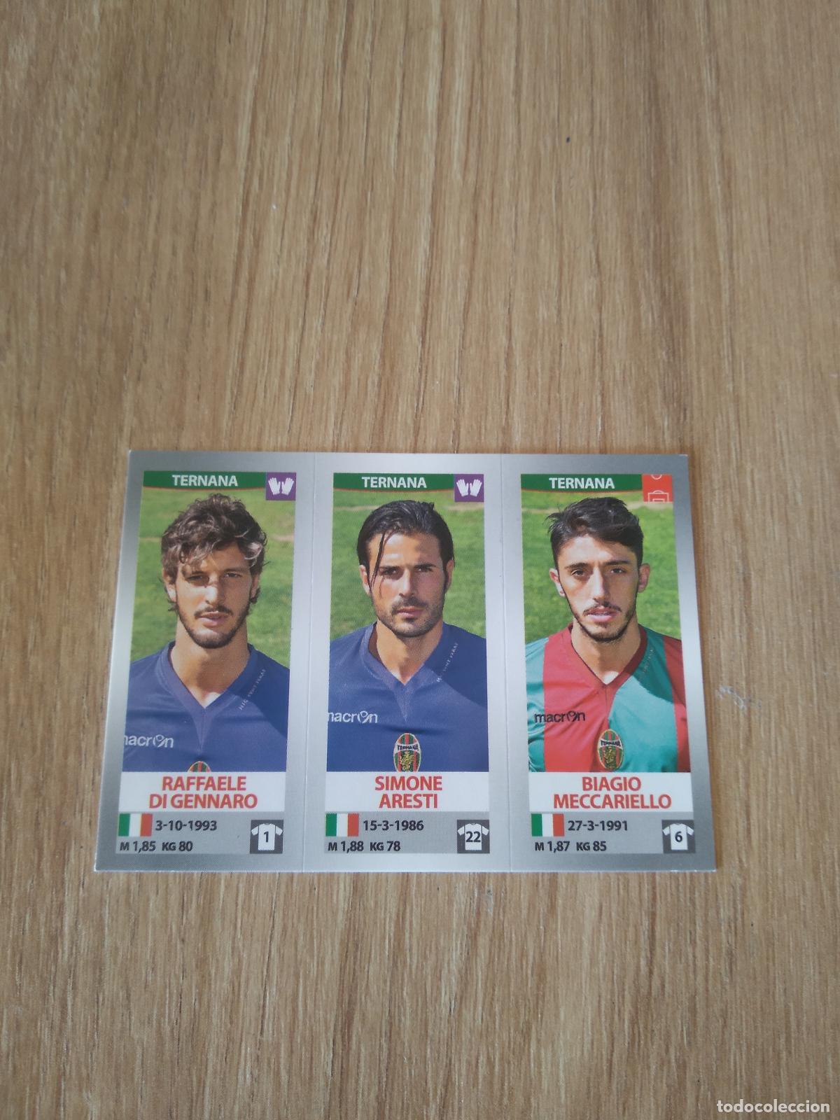 Cromos de f&uacute;tbol: 718 DI GENNARO ARESTI MECCARIELLO TERNANA CROMO FUTBOL PANINI LIGA ITALIA 16-17 CALCIATORI 2016-2017