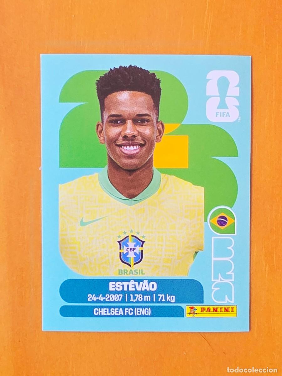 Cromos de f&uacute;tbol: BRA 20 Est&ecirc;v&atilde;o, Brasil, Panini FIFA World Cup Mundial 2026 Sticker