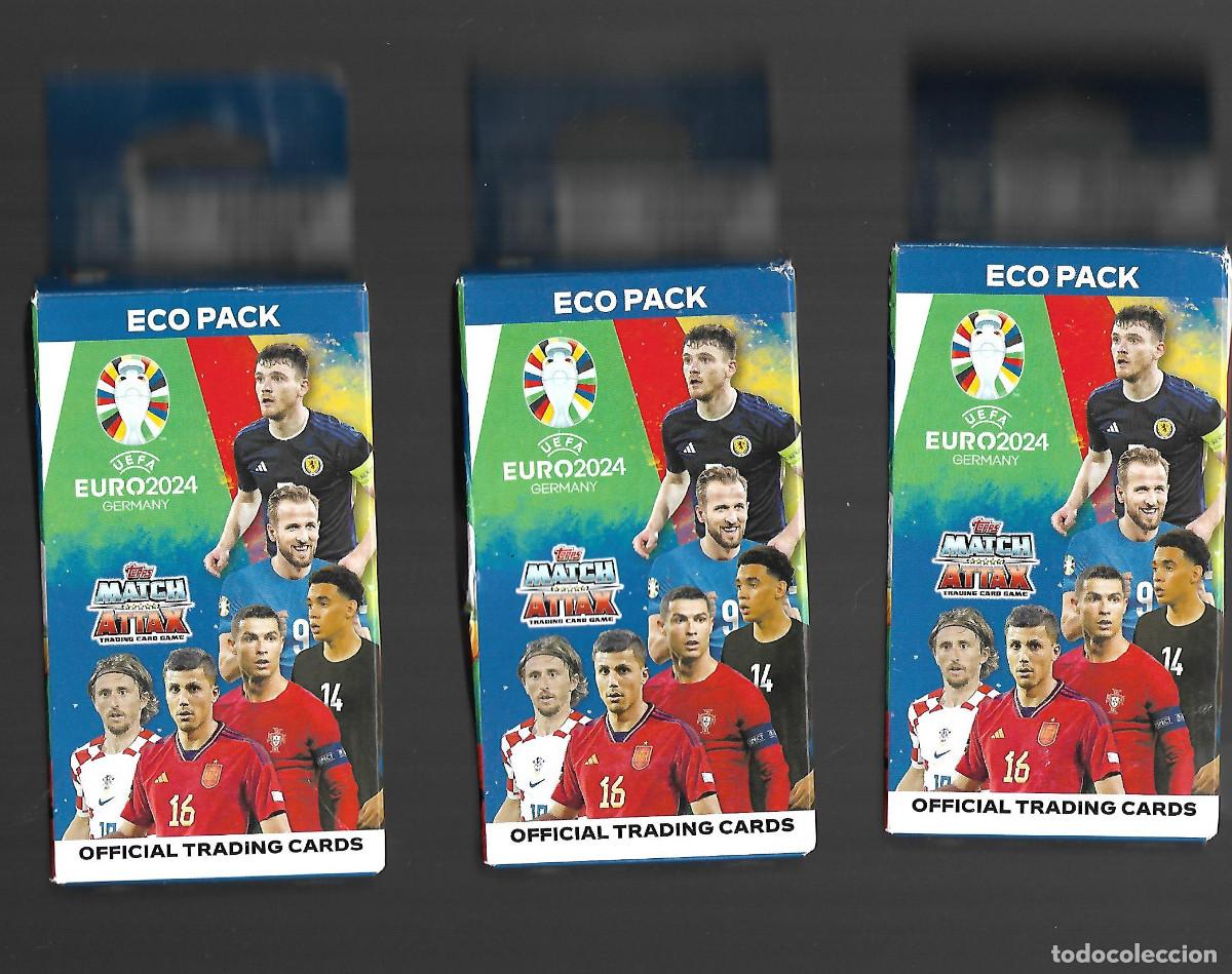 Cromos de f&uacute;tbol: TRES CAJAS DE CROMOS DE LA UEFA EURO 2024