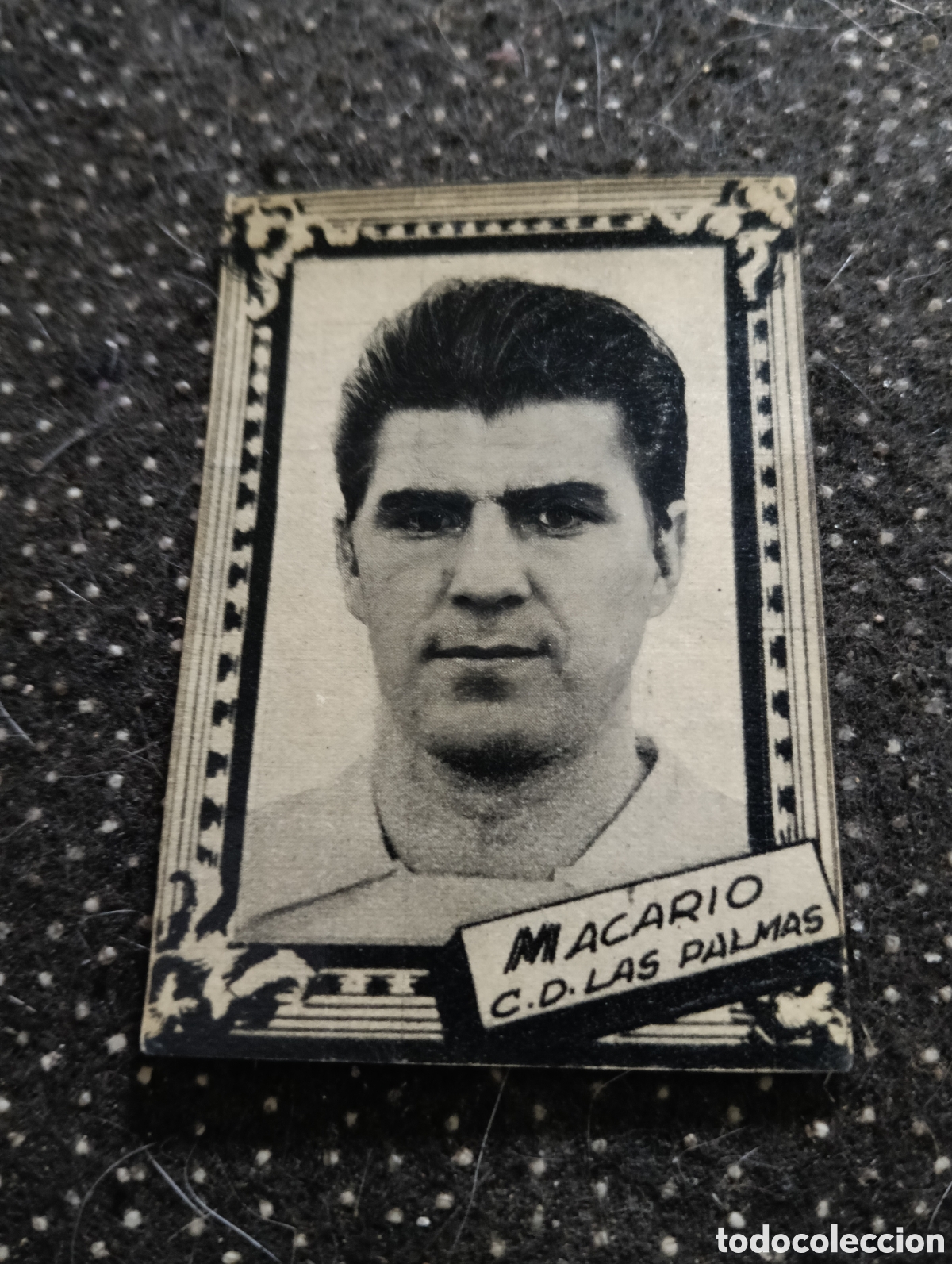 Cromos de f&uacute;tbol: MACARIO - CLUB DEPORTIVO DE LAS PALMAS - CROMO LIGA 1959 1960 - ALBUM FHER DISGRA, sin pegar, en muy