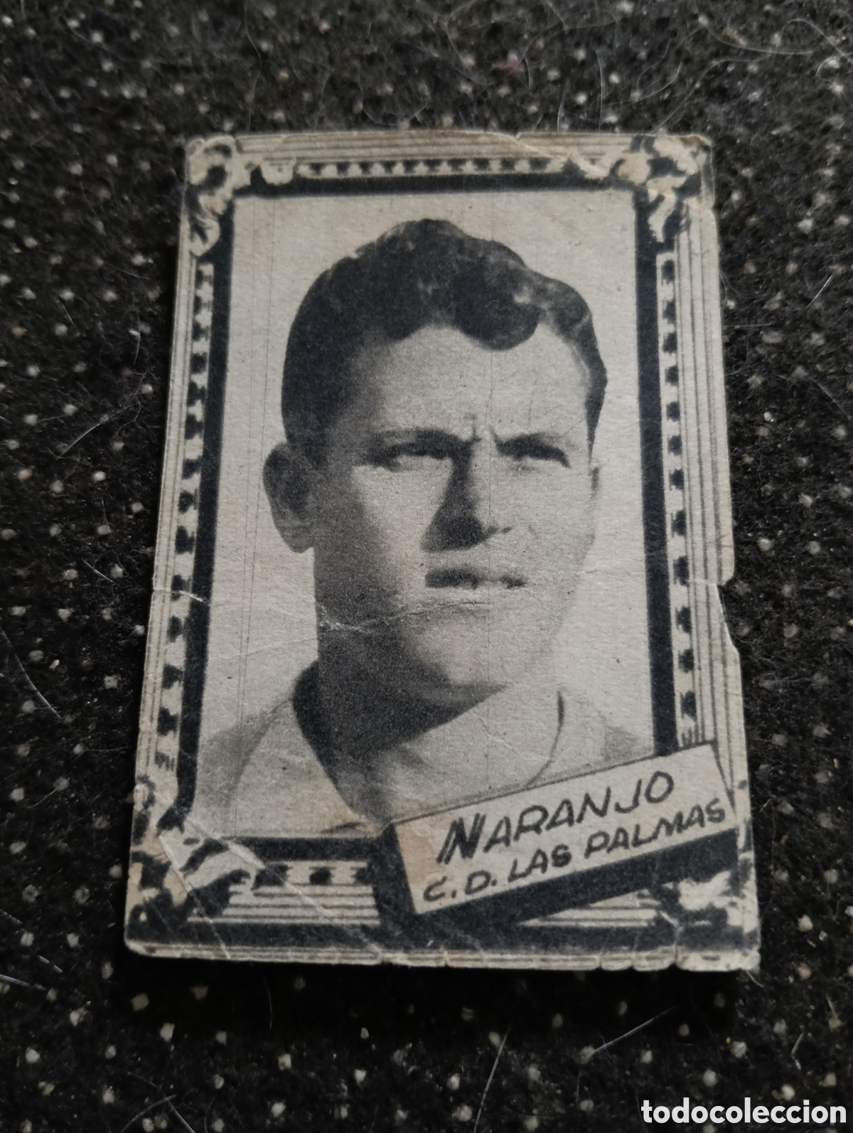 Cromos de f&uacute;tbol: NARANJO - CLUB DEPORTIVO DE LAS PALMAS - CROMO LIGA 1959 1960 - ALBUM FHER DISGRA, sin pegar, en muy