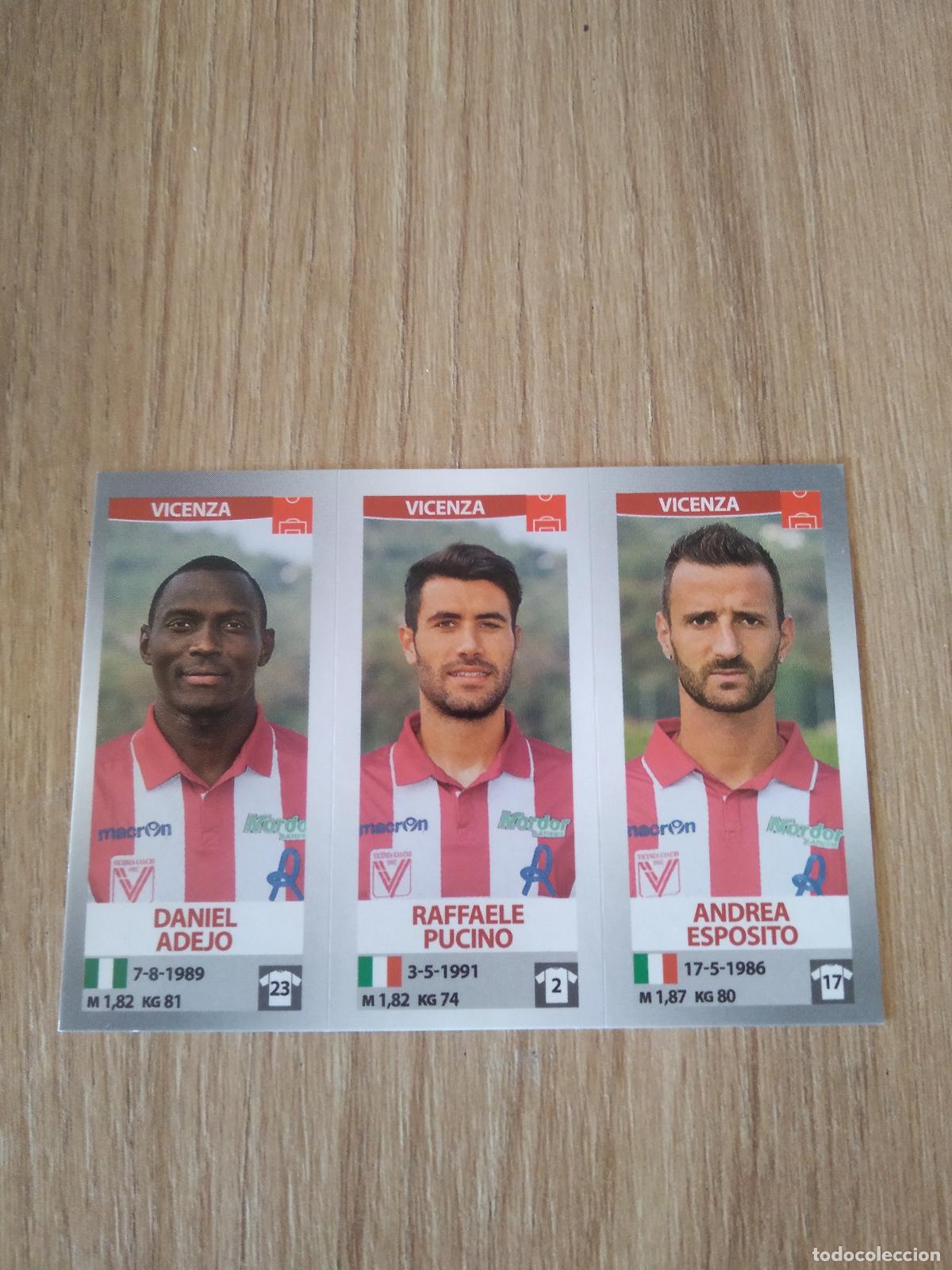 Cromos de f&uacute;tbol: 734 ADEJO PUCINO ESPOSITO VICENZA CROMO FUTBOL PANINI LIGA ITALIA 16-17 CALCIATORI 2016-2017