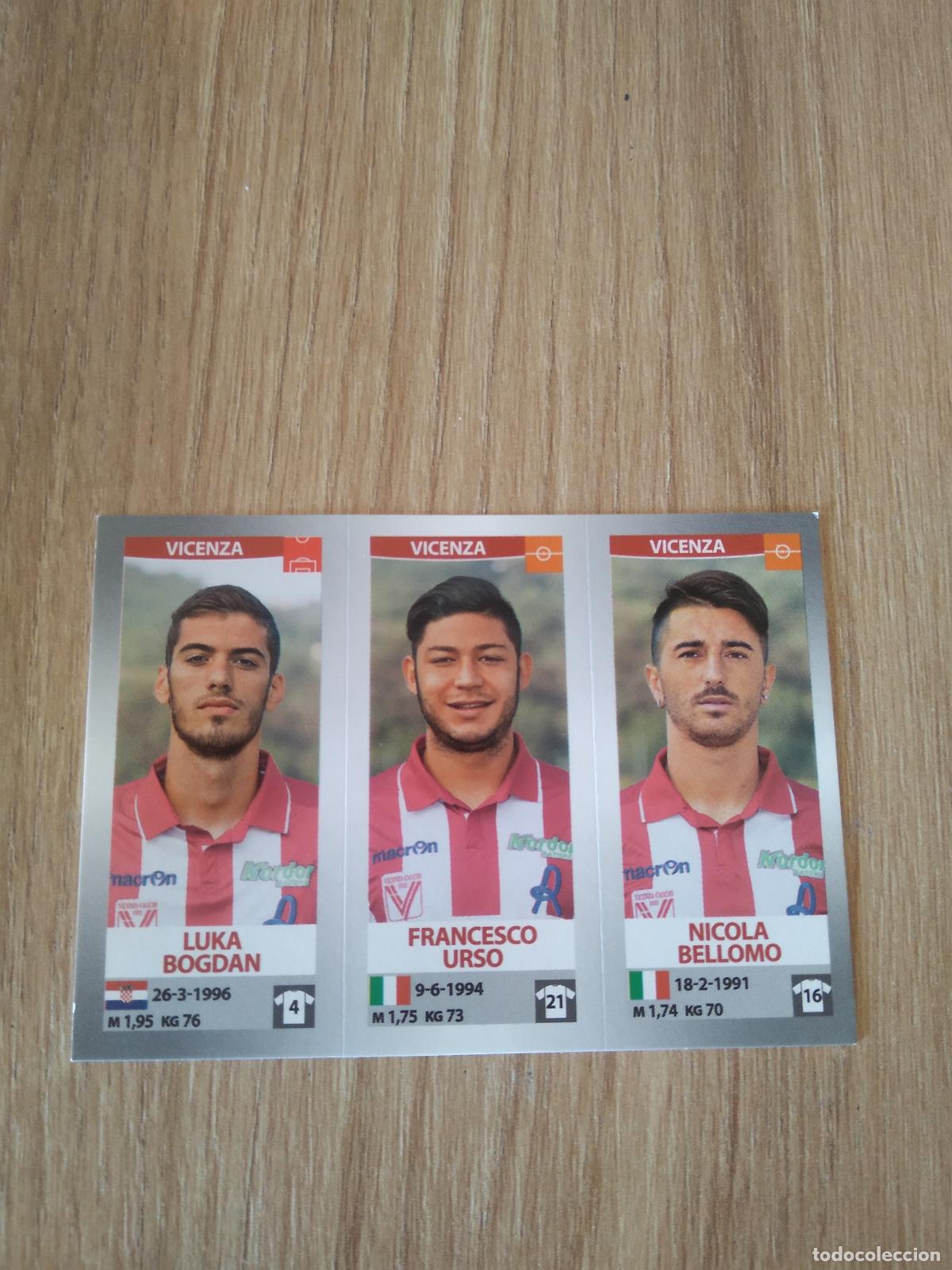 Cromos de f&uacute;tbol: 735 BOGDAN URSO BELLOMO VICENZA CROMO FUTBOL PANINI LIGA ITALIA 16-17 CALCIATORI 2016-2017