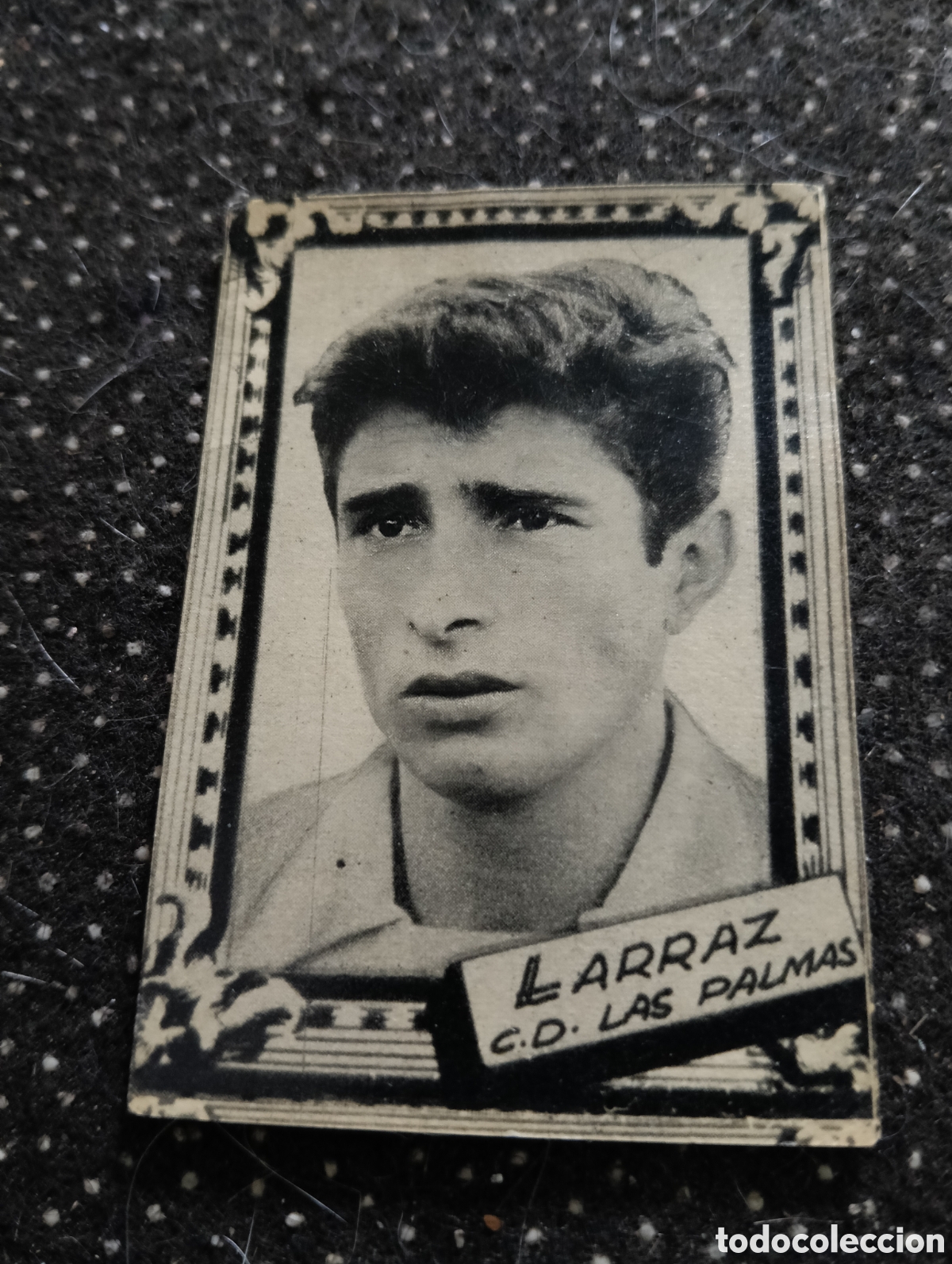 Cromos de f&uacute;tbol: LARRAZ - CLUB DEPORTIVO DE LAS PALMAS - CROMO LIGA 1959 1960 - ALBUM FHER DISGRA, sin pegar, en muy