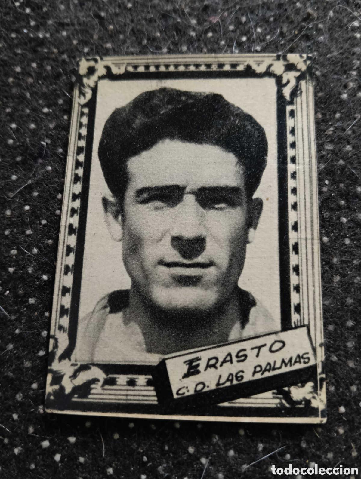 Cromos de f&uacute;tbol: ERASTO - CLUB DEPORTIVO DE LAS PALMAS - CROMO LIGA 1959 1960 - ALBUM FHER DISGRA, sin pegar, en muy