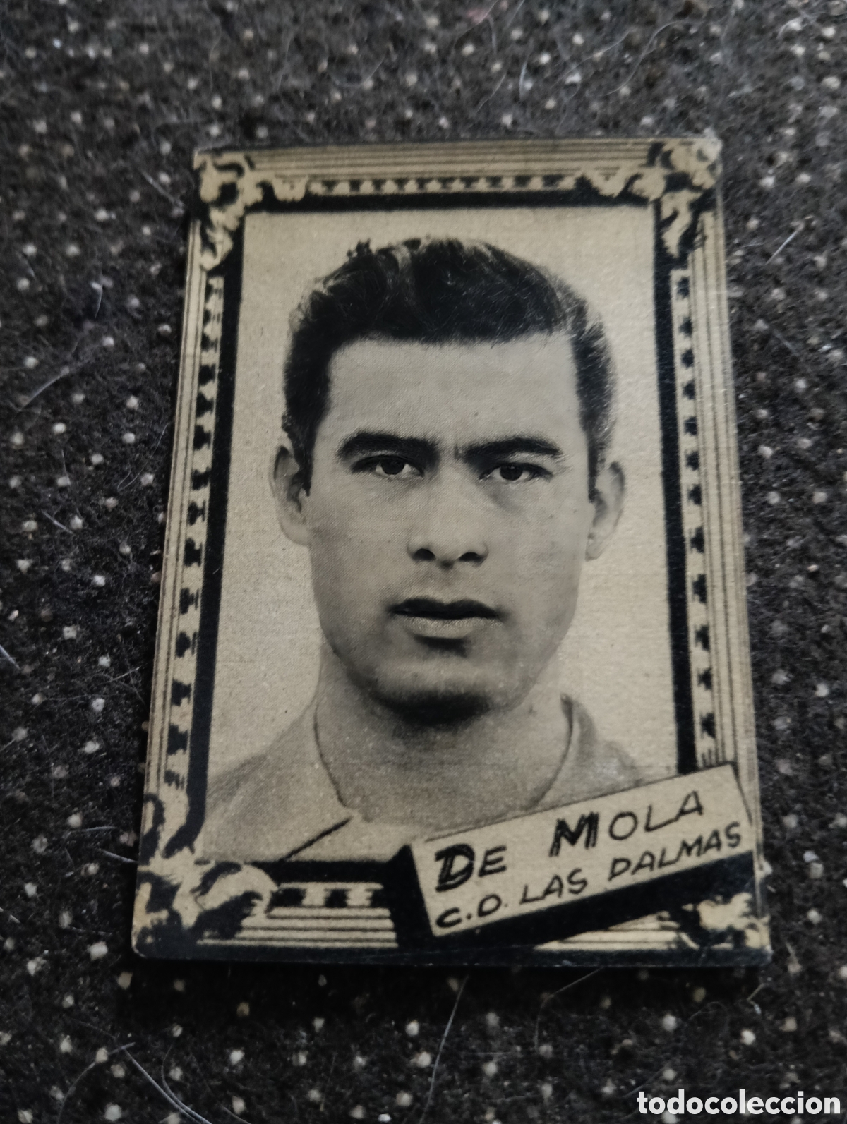 Cromos de f&uacute;tbol: DE MOLA - CLUB DEPORTIVO DE LAS PALMAS - CROMO LIGA 1959 1960 - ALBUM FHER DISGRA, sin pegar, en muy