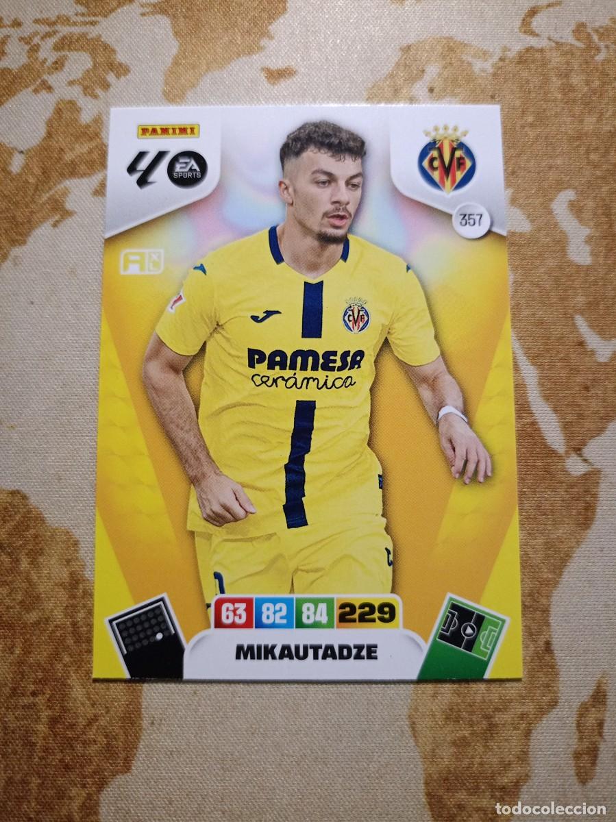 Cromos de f&uacute;tbol: Villarreal 357 MIKAUTADZE Adrenalyn 2025-26