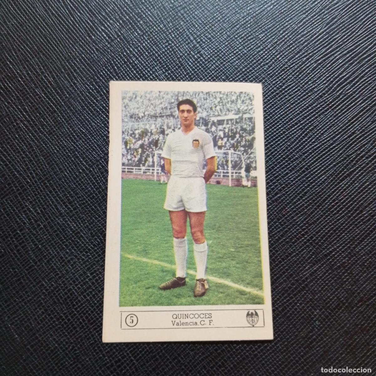 Cromos de f&uacute;tbol: 5 QUINCOCES VALENCIA FERCA 1959 1960 CROMO FUTBOL LIGA 59 60 - SIN PEGAR - A7 PG424