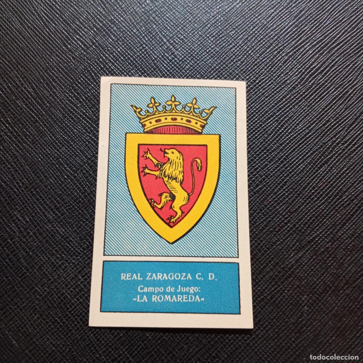 Cromos de f&uacute;tbol: ESCUDO ZARAGOZA FERCA 1959 1960 CROMO FUTBOL LIGA 59 60 - SIN PEGAR - A7 PG460