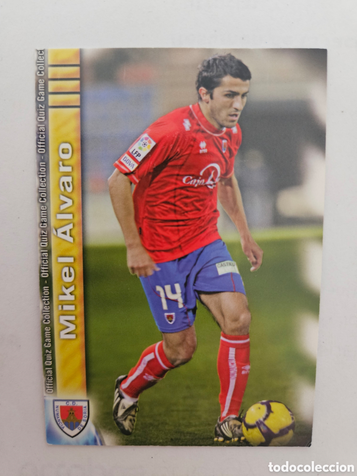 Cromos de f&uacute;tbol: 1233 Mikel Alvaro Numancia UH III Mundicromo Fichas Liga 2009 2010 09 10