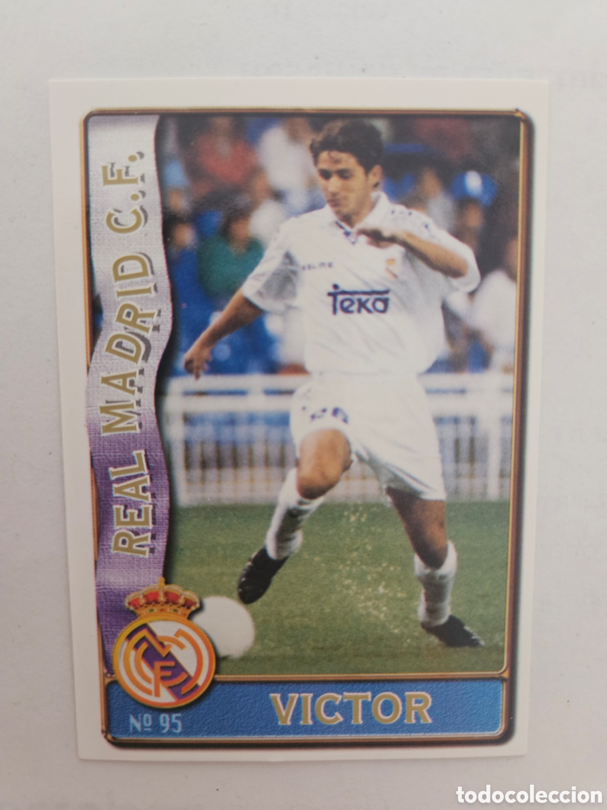 Cromos de f&uacute;tbol: Real Madrid -N&ordm; 95 V&iacute;ctor -Mundicromo Las Fichas de la Liga de F&uacute;tbol 1996-1997-96-97