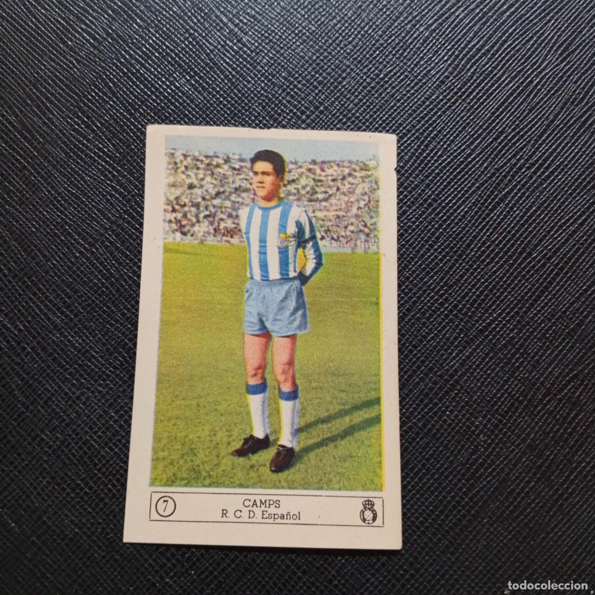 Cromos de f&uacute;tbol: 7 CAMPS ESPA&Ntilde;OL FERCA 1959 1960 CROMO FUTBOL LIGA 59 60 - SIN PEGAR - A7 PG478