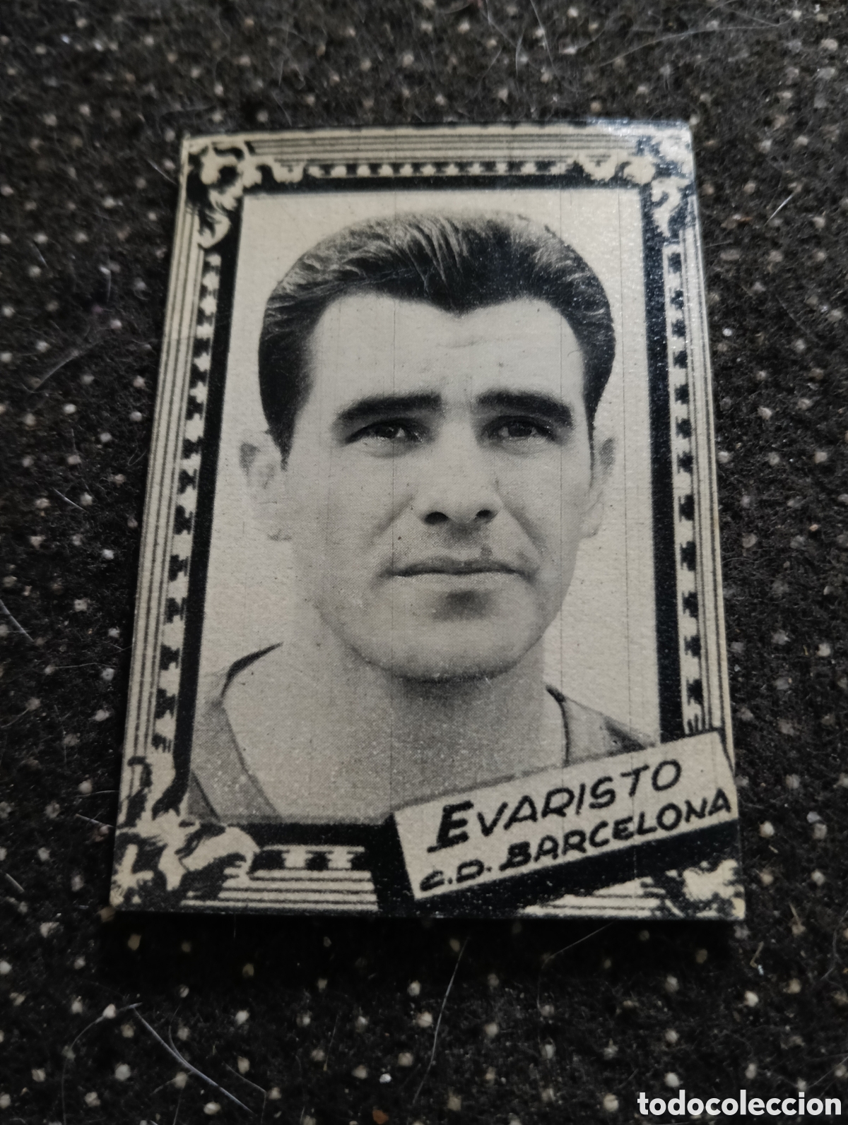 Cromos de f&uacute;tbol: EVARISTO - FUTBOL CLUB BARCELONA - CROMO LIGA 1959 1960 - ALBUM FHER DISGRA, sin pegar, en muy buen