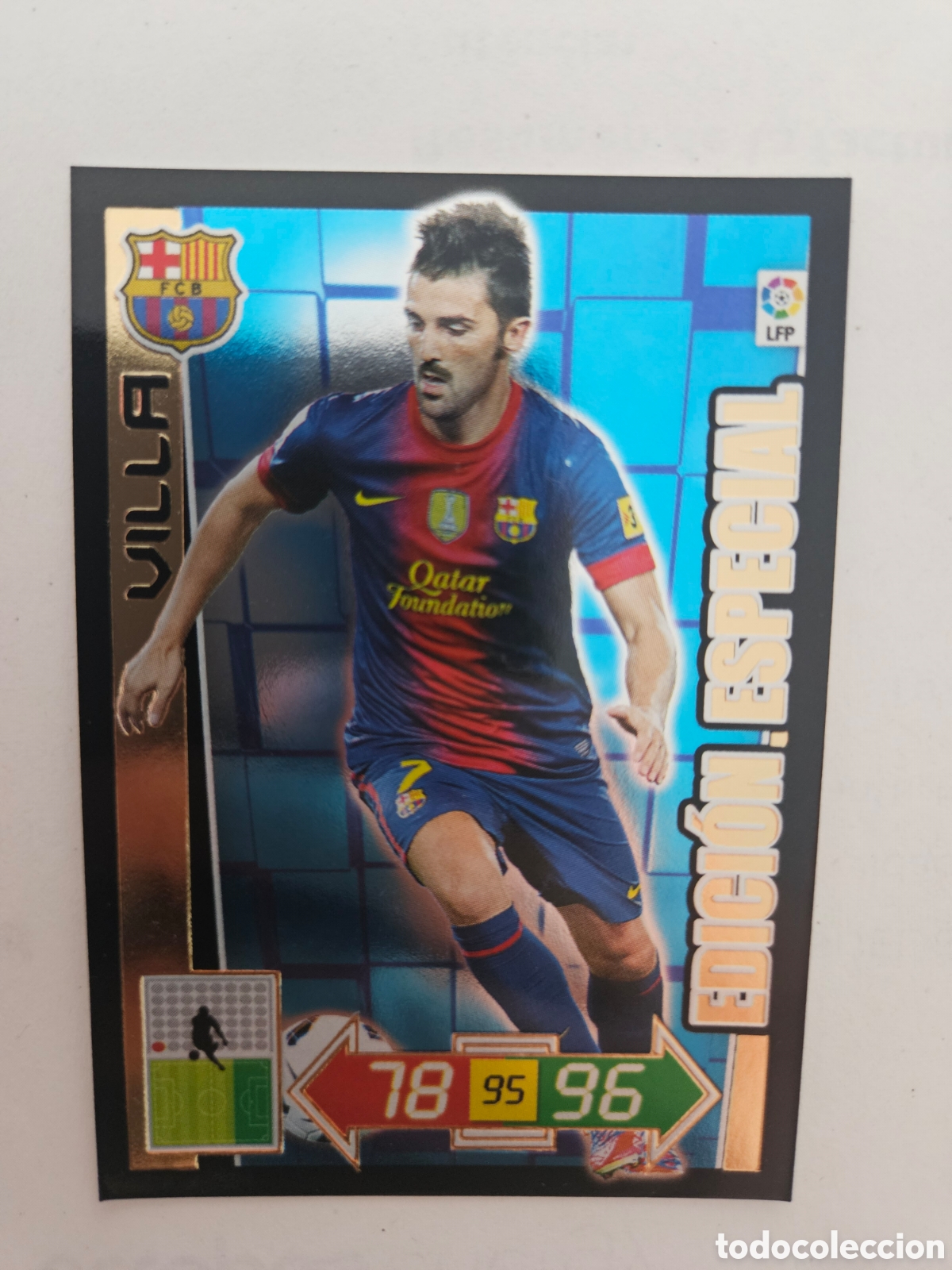 Cromos de f&uacute;tbol: VILLA EDICION ESPECIAL FC BARCELONA ADRENALYN XL 2012 2013 PANINI 12 13