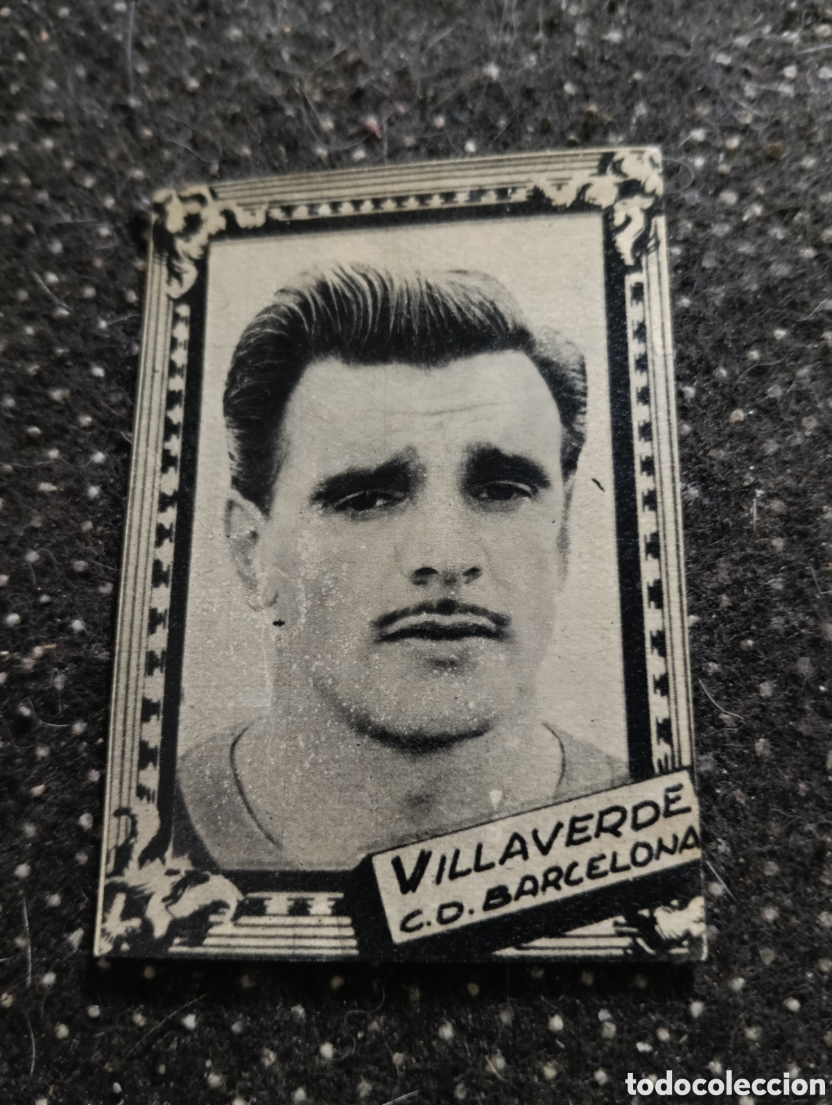 Cromos de f&uacute;tbol: VILLAVERDE - FUTBOL CLUB BARCELONA - CROMO LIGA 1959 1960 - ALBUM FHER DISGRA, sin pegar, en muy bue