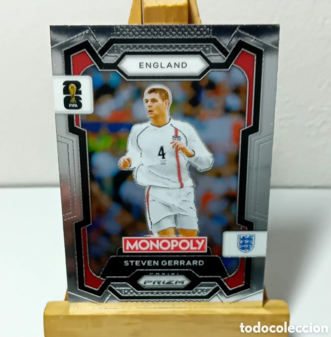 Football Stickers: STEVEN GERRARD 2026 INGLATERRA MONOPOLY PRIZM PANINI.