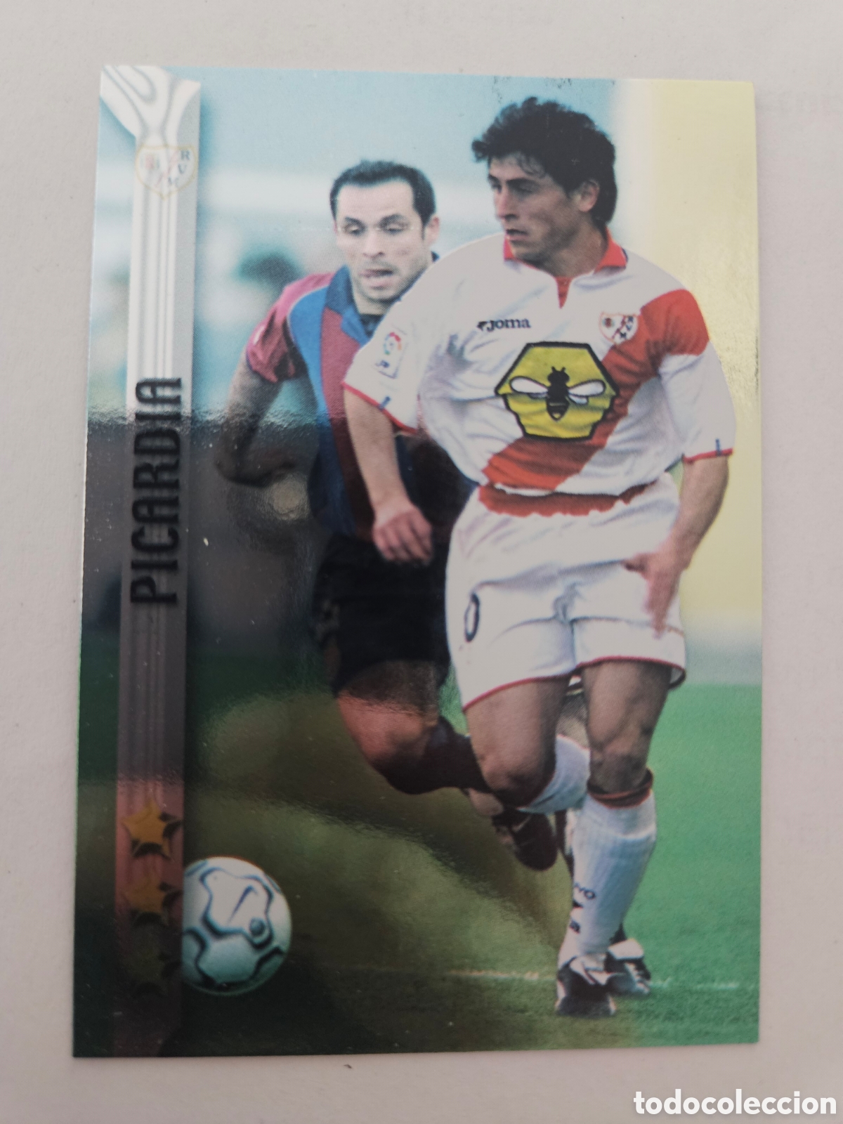 Football Stickers: RAYO VALLECANO, LA FICHAS DE LA LIGA 2003, PERAGON 296, MUNDICROMO SPORT 2002 / 2003, 02 / 03.