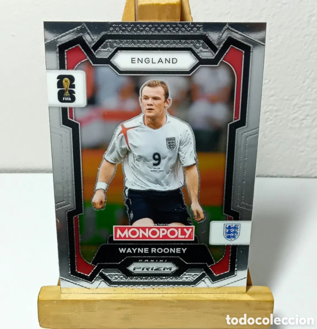 Cromos de f&uacute;tbol: WAYNE ROONEY 2026 INGLATERRA MONOPOLY PRIZM PANINI.