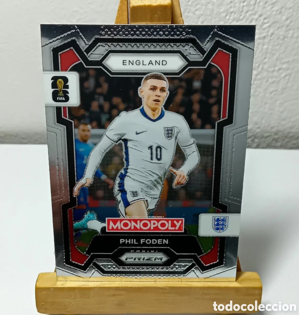 Cromos de f&uacute;tbol: PHIL FODEN 2026 INGLATERRA MONOPOLY PRIZM PANINI.