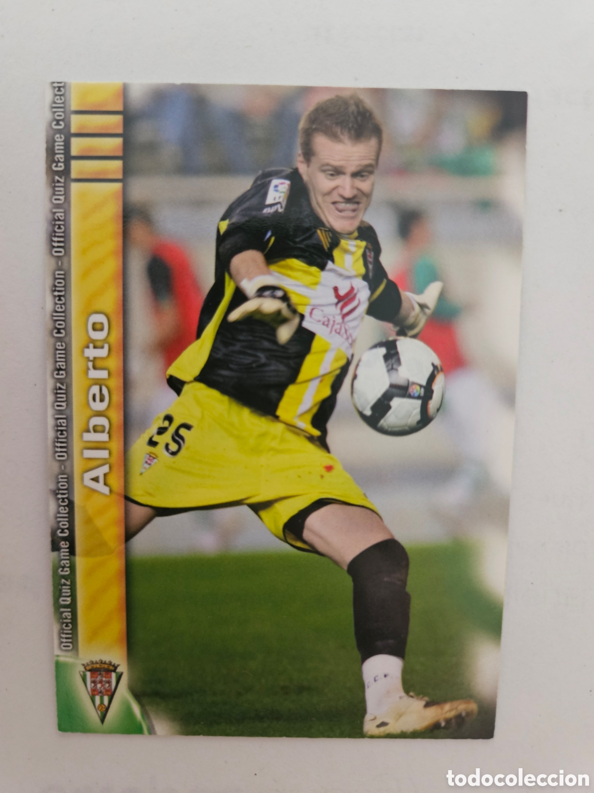Cromos de f&uacute;tbol: MUNDICROMO FICHAS QUIZ GAME 2010 ULTIMA HORA N&ordm; 1266 ALBERTO CORDOBA 09 10 2009