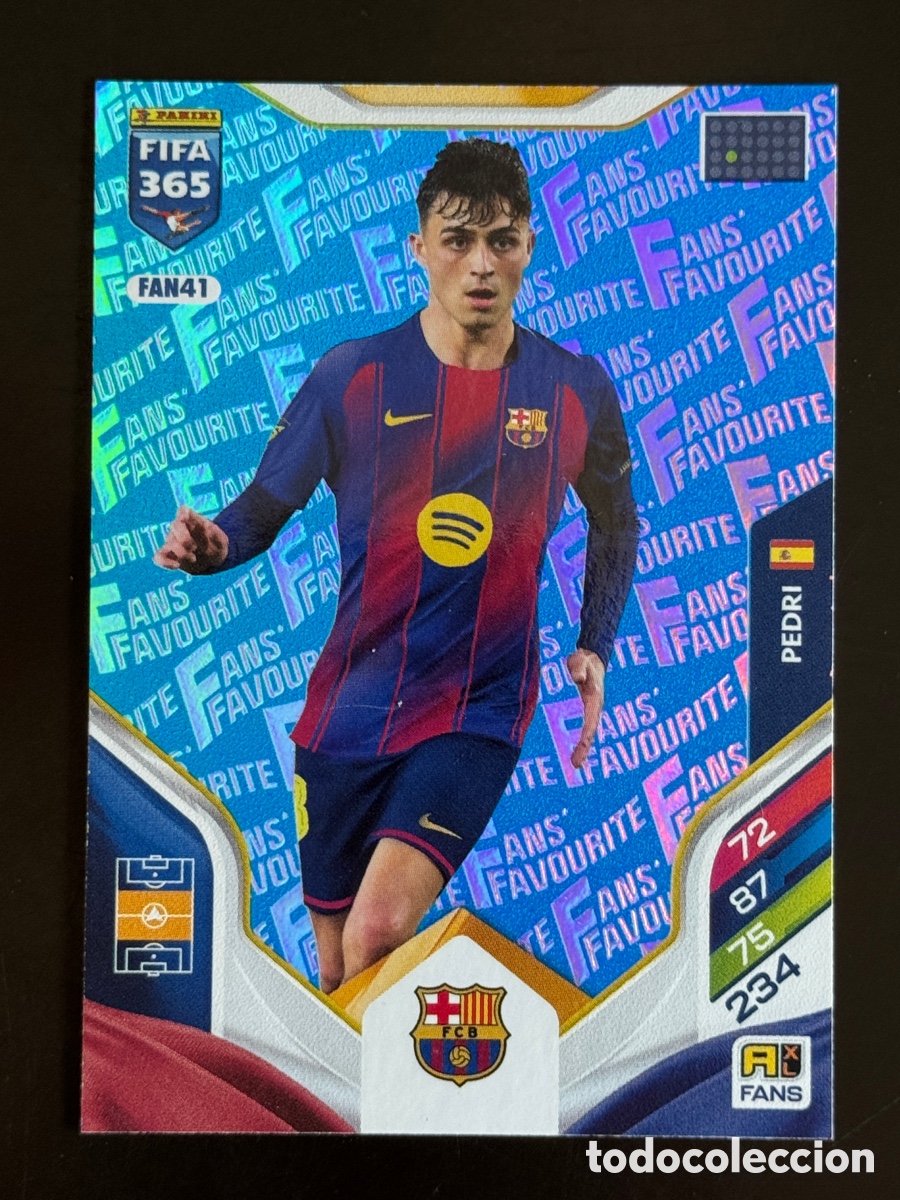 Cromos de f&uacute;tbol: Pedri FAN41 Azul Barcelona FIFA 365 2026