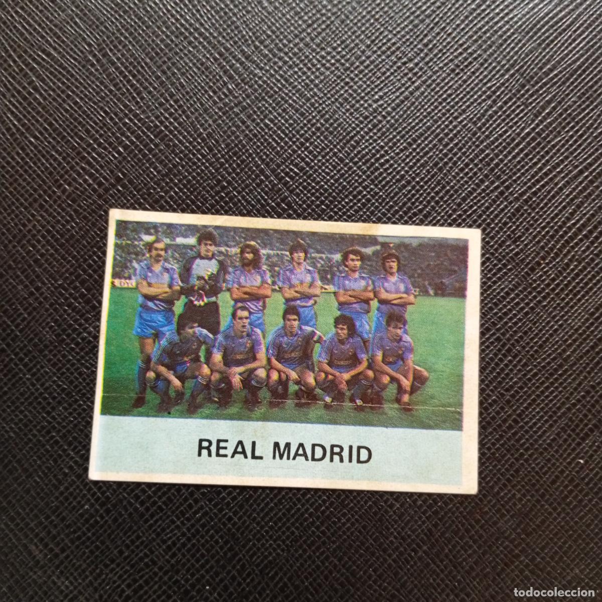 Cromos de f&uacute;tbol: ALINEACION REAL MADRID MIRETE 1982 1983 CROMO FUTBOL 82 83 - DESPEGADO - A7 PG523 VERSION MORADA