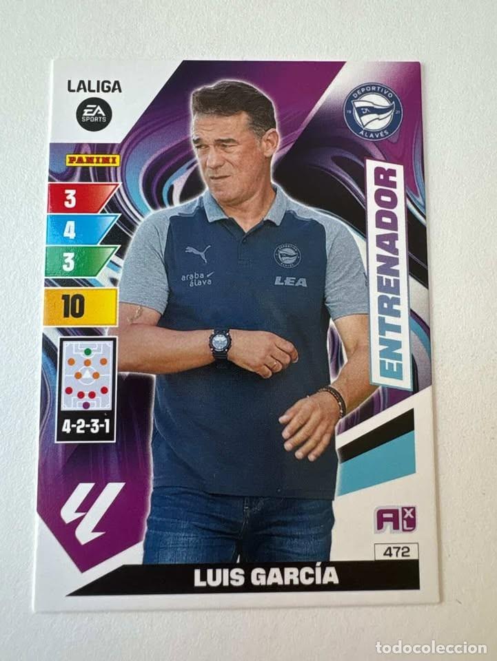 Cartes &agrave; collectionner de Football: Carta Luis Garc&iacute;a Entrenador Alav&eacute;s 472 Adrenalyn 2023-24