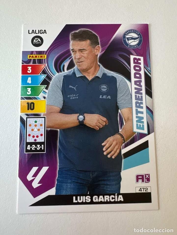 Cartes &agrave; collectionner de Football: Carta Luis Garc&iacute;a Entrenador Alav&eacute;s 472 Adrenalyn 2023-24