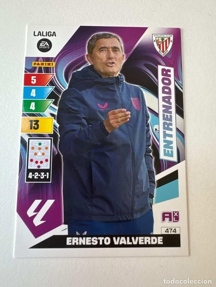 Cartes &agrave; collectionner de Football: Carta Ernesto Valverde Entrenador Atlhetic Club de Bilbao 474 Adrenalyn 2023-24