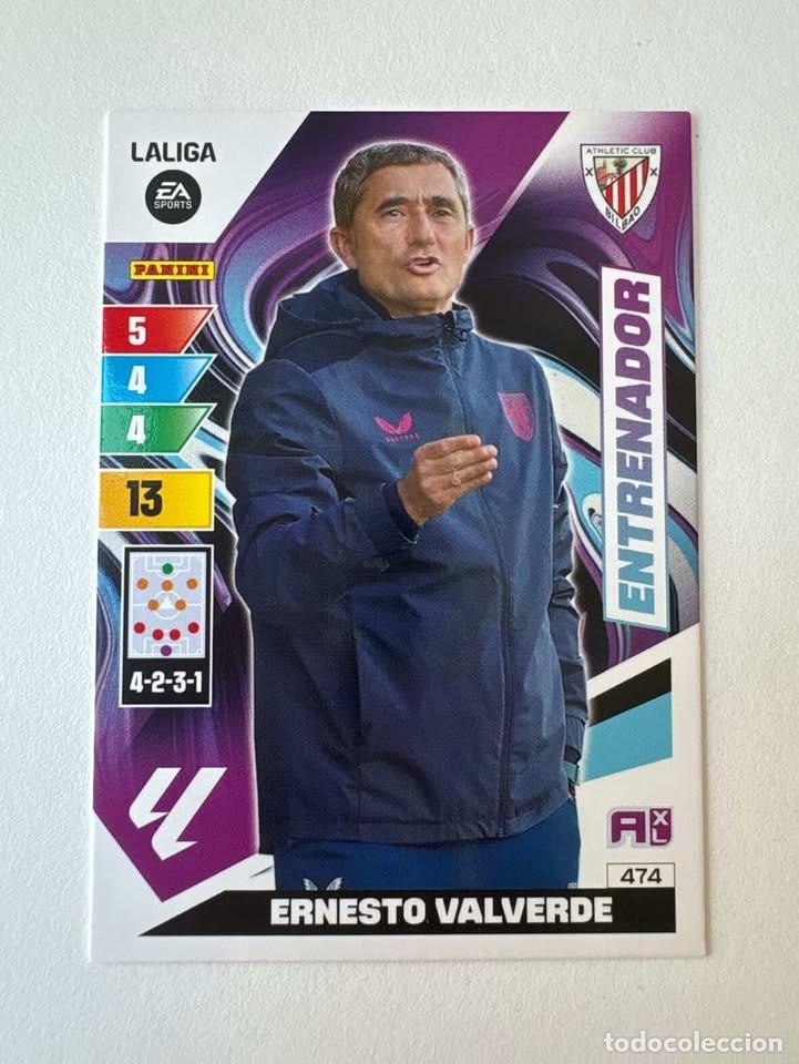 Cartes &agrave; collectionner de Football: Carta Ernesto Valverde Entrenador Atlhetic Club de Bilbao 474 Adrenalyn 2023-24