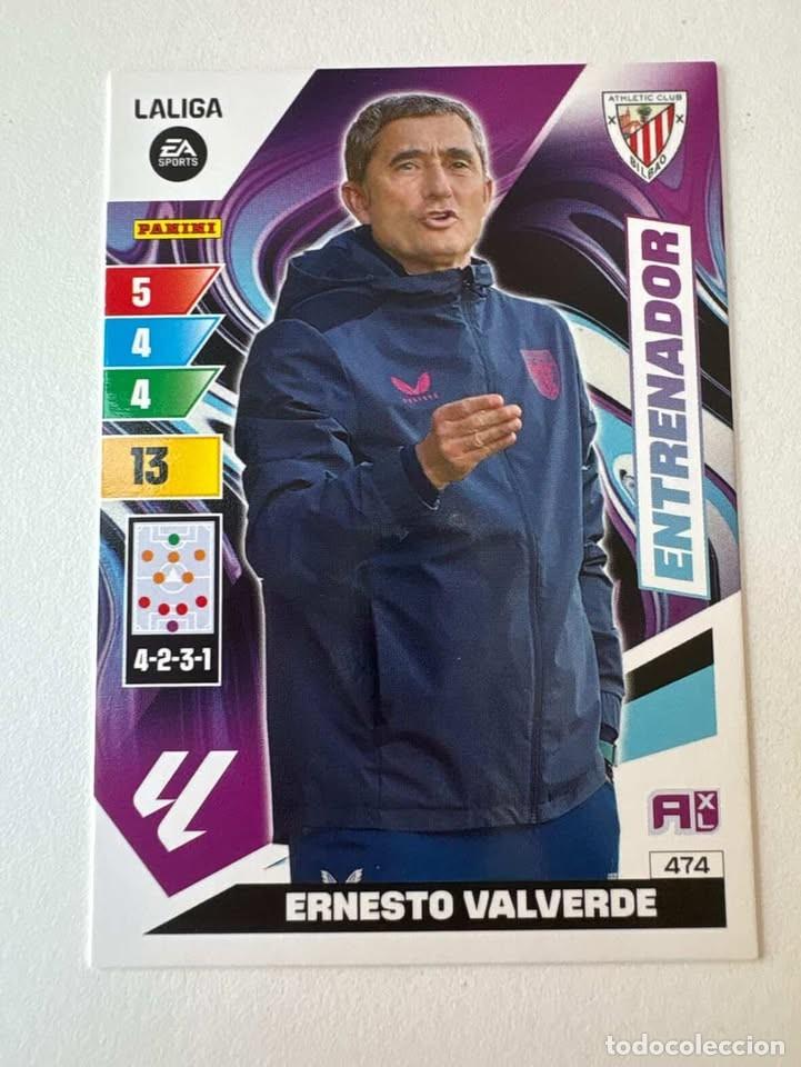 Cartes &agrave; collectionner de Football: Carta Ernesto Valverde Entrenador Atlhetic Club de Bilbao 474 Adrenalyn 2023-24