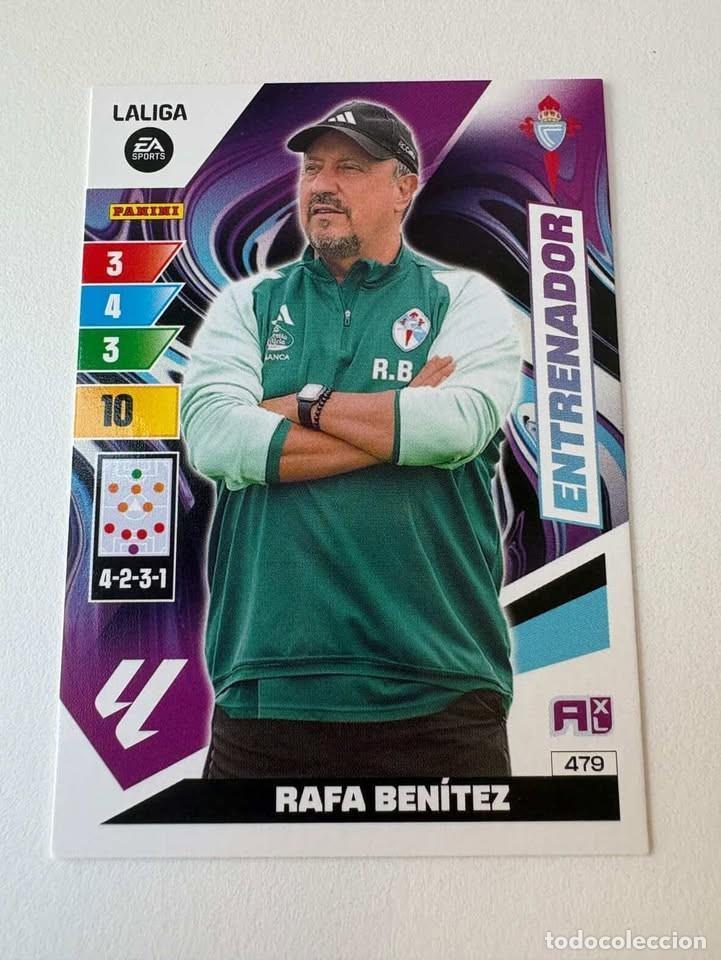Cromos de f&uacute;tbol: Carta Rafa Ben&iacute;tez Entrenador Celta 479 Adrenalyn 2023-24