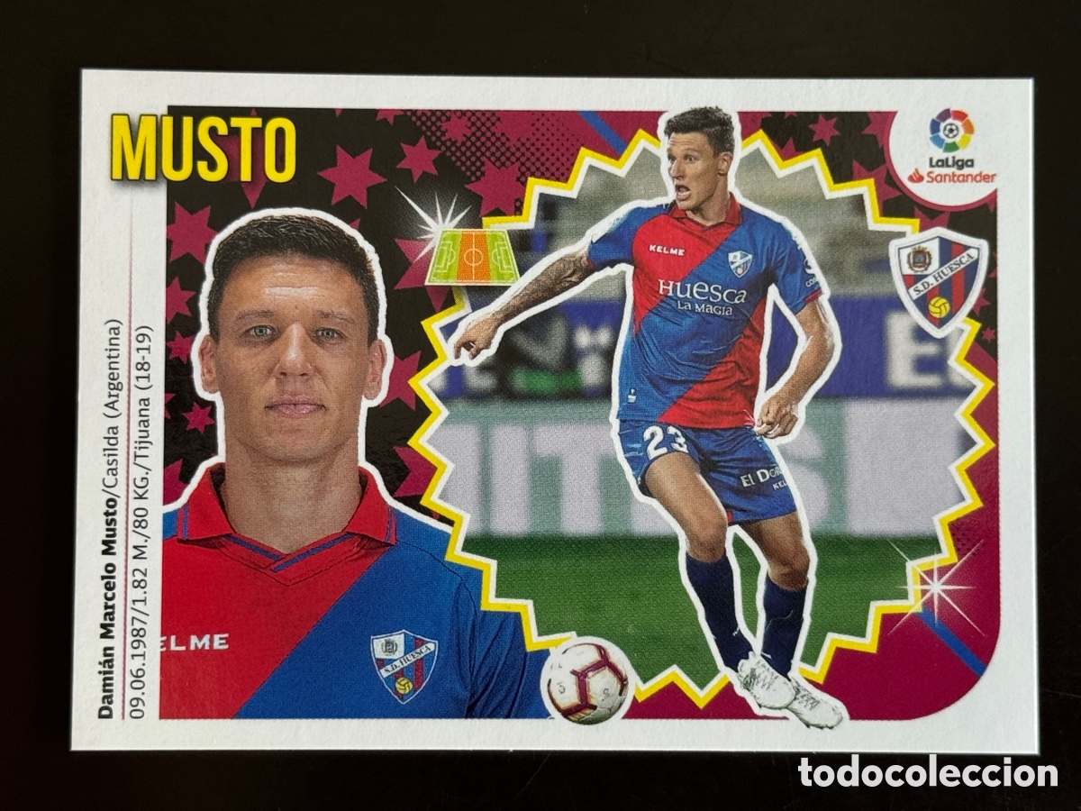 Cromos de f&uacute;tbol: Musto 9 Bis Huesca Liga Este 2018/19