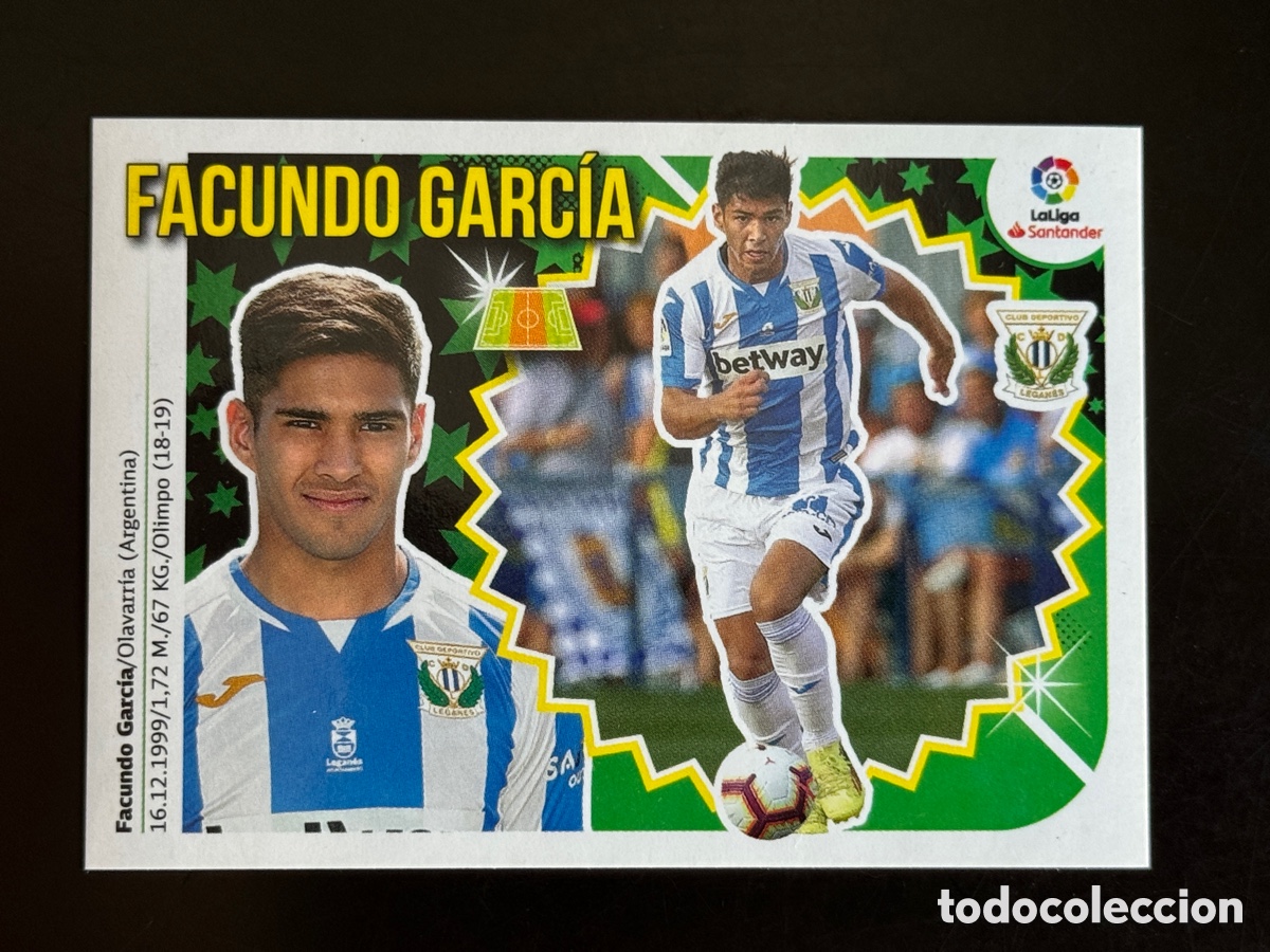 Cromos de f&uacute;tbol: Facundo Garc&iacute;a 10 Bis Legan&eacute;s Liga Este 2018/19