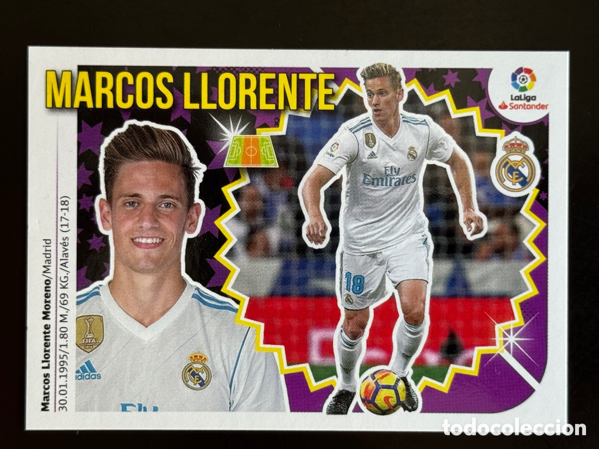 Cromos de f&uacute;tbol: Marcos Llorente 8 Bis Real Madrid Liga Este 2018/19