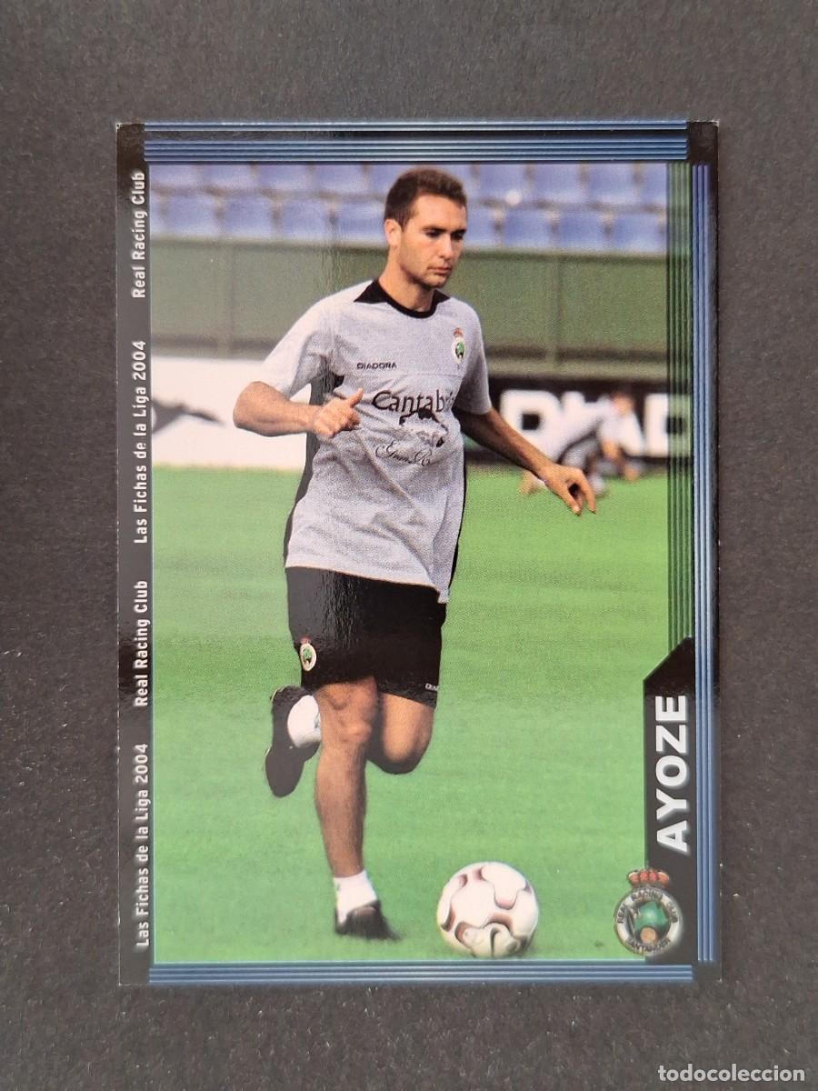 Cromos de f&uacute;tbol: L1 AYOZE RACING DE SANTANDER 415 MUNDICROMO LAS FICHAS DE LA LIGA 2004 03 04