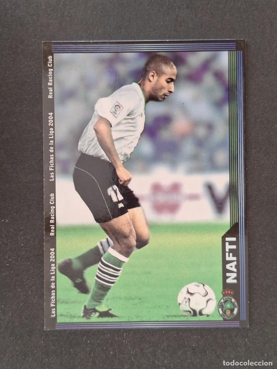 Cromos de f&uacute;tbol: L1 NAFTI RACING DE SANTANDER 418 MUNDICROMO LAS FICHAS DE LA LIGA 2004 03 04