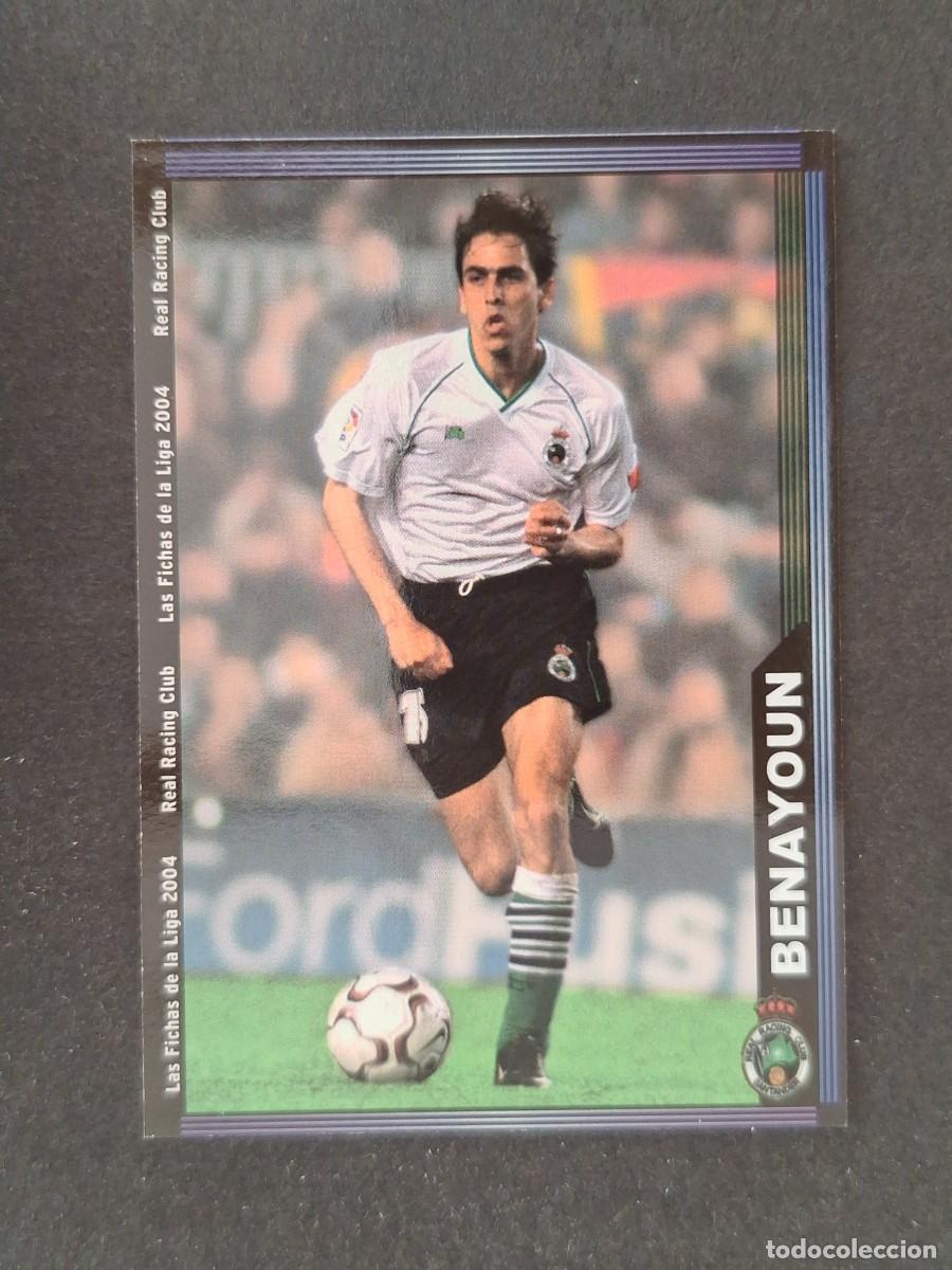 Cromos de f&uacute;tbol: L1 BENAYOUN RACING DE SANTANDER 420 MUNDICROMO LAS FICHAS DE LA LIGA 2004 03 04