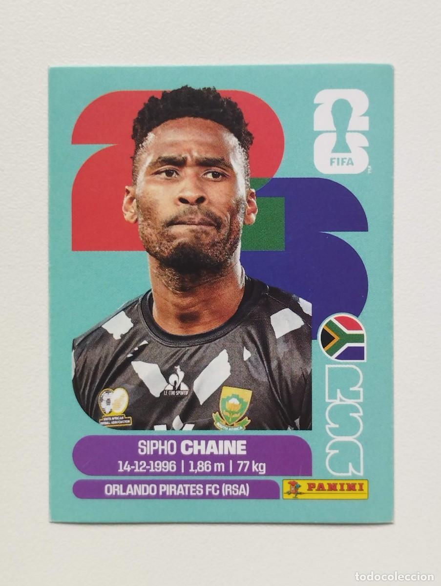 Cromos de f&uacute;tbol: CROMO STICKER WORLD CUP 2026 MUNDIAL 26 PANINI SUDFRICA RSA3 RSA 3 SIPHO CHAINE