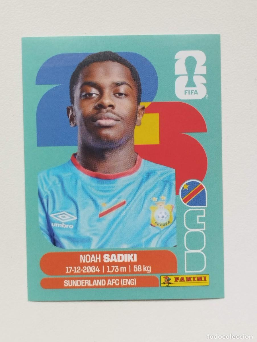 Cromos de f&uacute;tbol: CROMO STICKER WORLD CUP 2026 MUNDIAL 26 PANINI CONGO COD12 COD 12 NOAH SADIKI