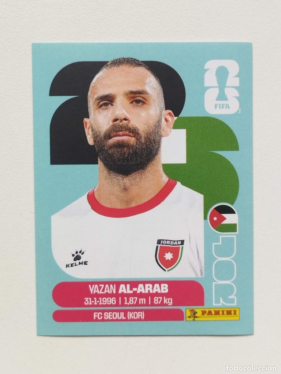 Cromos de f&uacute;tbol: CROMO STICKER WORLD CUP 2026 MUNDIAL 26 PANINI JORDANIA JOR5 JOR 5 YAZAN AL-ARAB