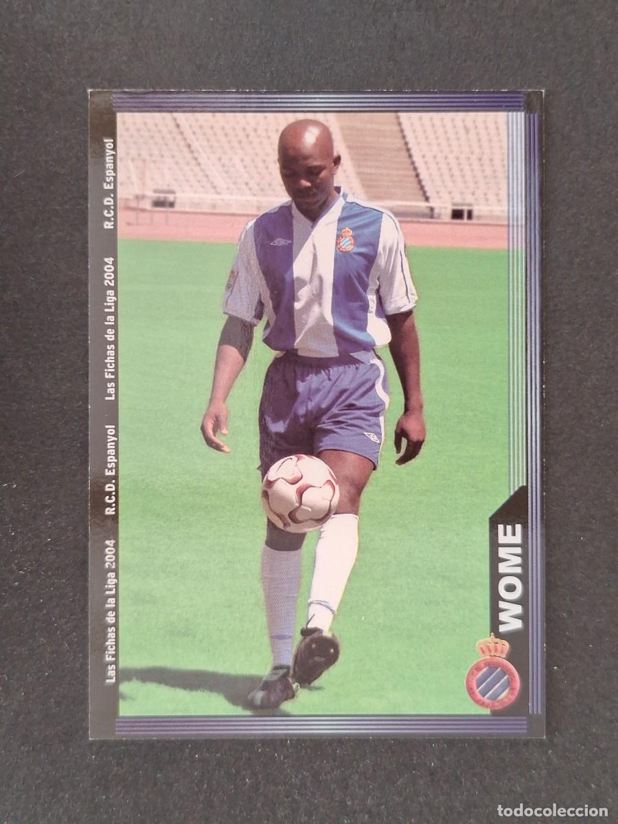 Cromos de f&uacute;tbol: L1 WOME R. C. D. ESPA&Ntilde;OL 449 MUNDICROMO LAS FICHAS DE LA LIGA 2004 03 04