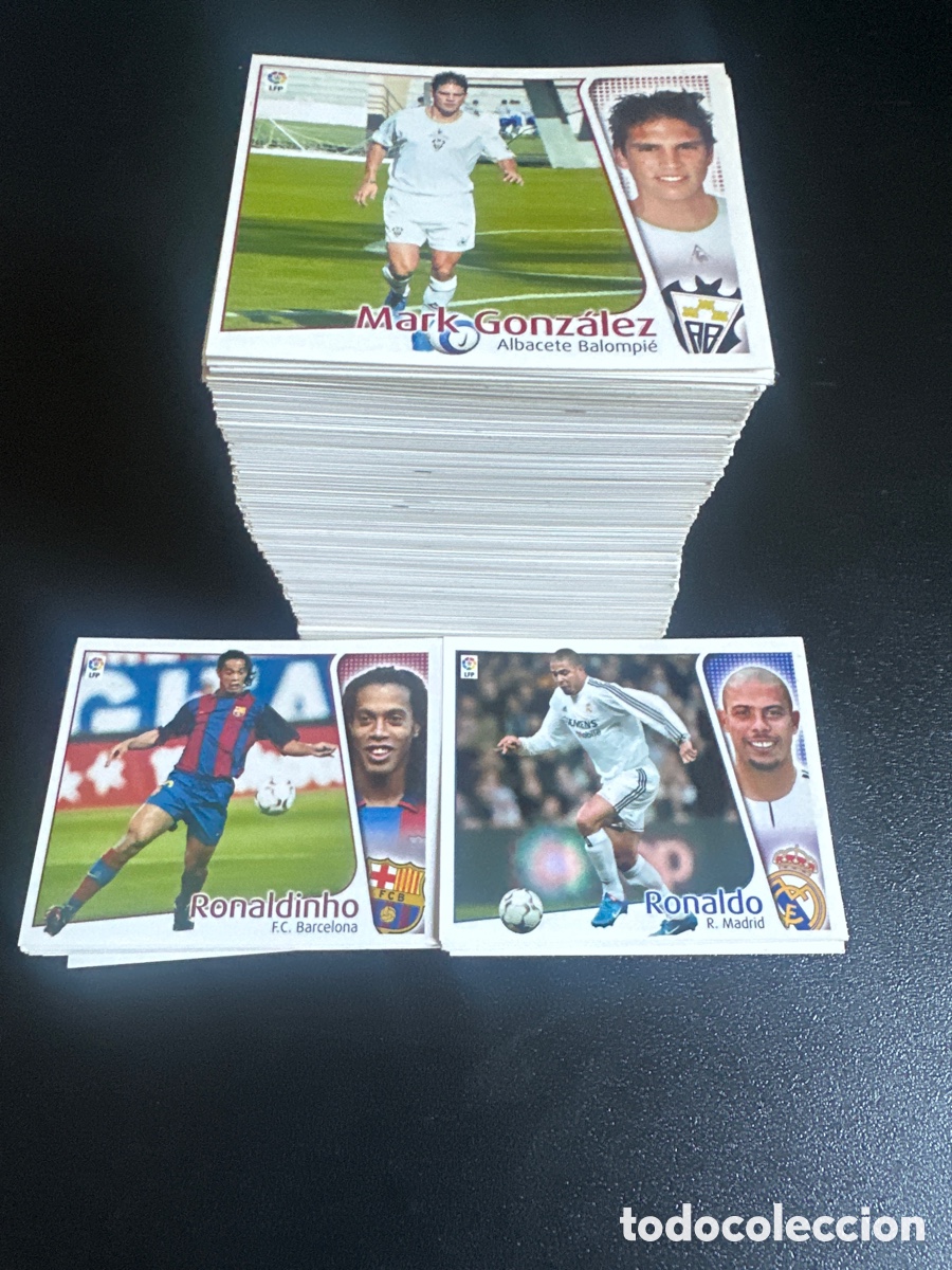 Cromos de f&uacute;tbol: LOTE 400 cromos diferentes Ed. este 04 05