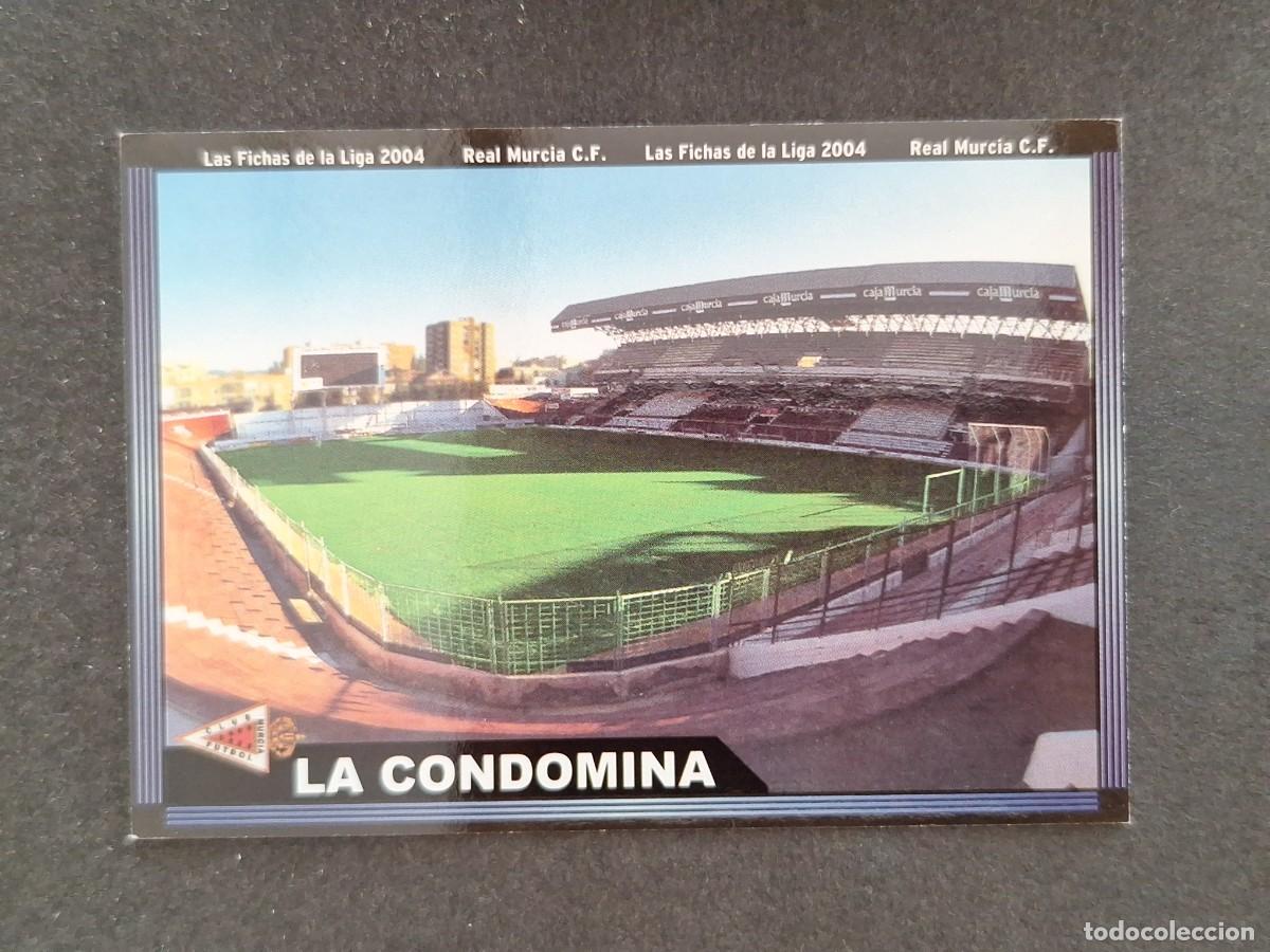 Cromos de f&uacute;tbol: L1 ESTADIO LA CONDOMINA REAL MURCIA 461 MUNDICROMO LAS FICHAS DE LA LIGA 2004 03 04